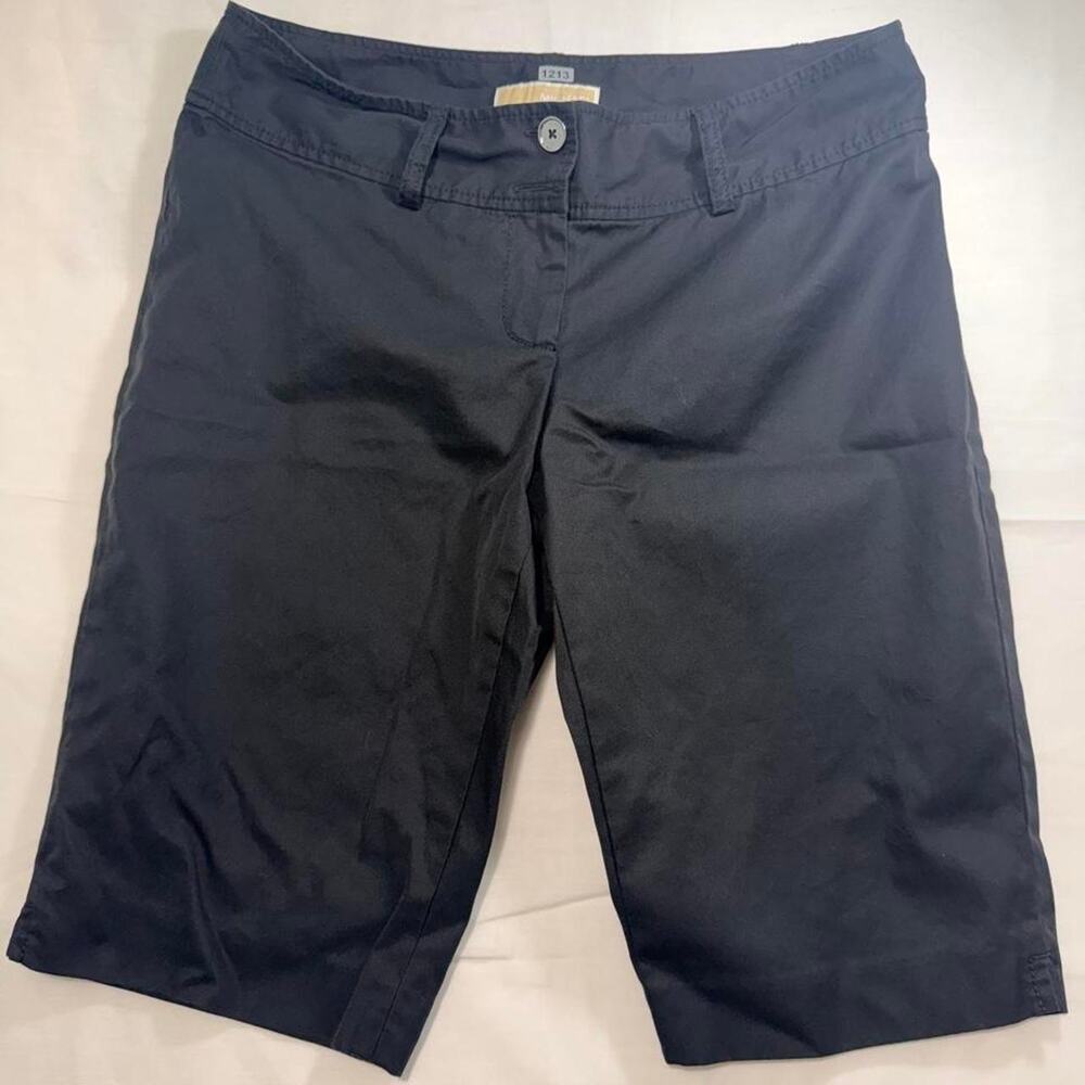 Michael Kors Bermuda Shorts Womens Size 8 Navy Blue Chino Bermuda Shorts 20" L